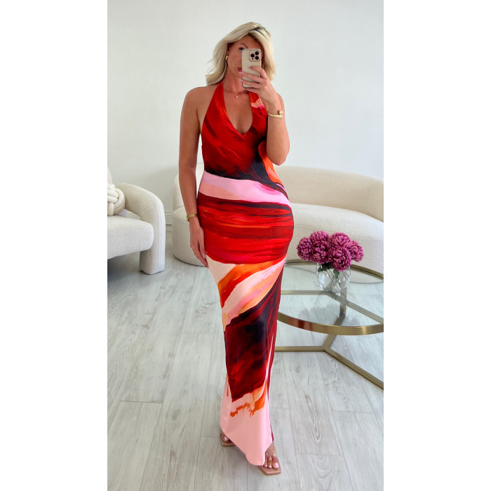 Robe longue coloré