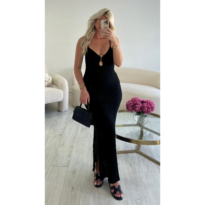 robe longue noire