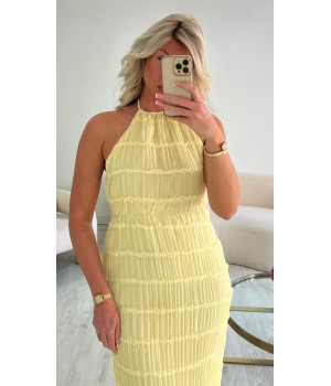 Robe dos nu jaune