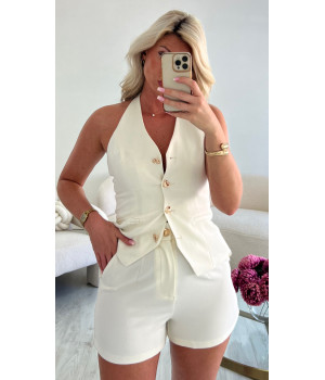ensemble short blanc