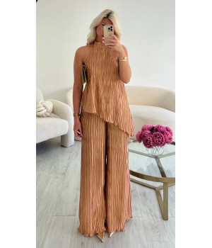 ensemble pantalon bronze