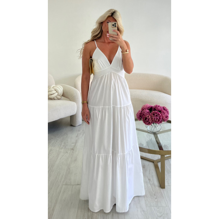 robe longue blanche