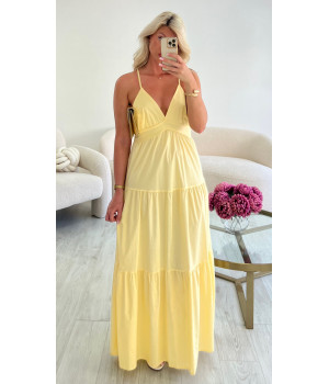 robe longue jaune