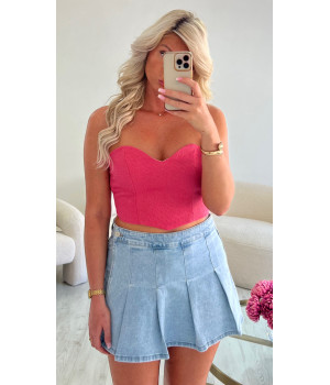 jupe short jeans