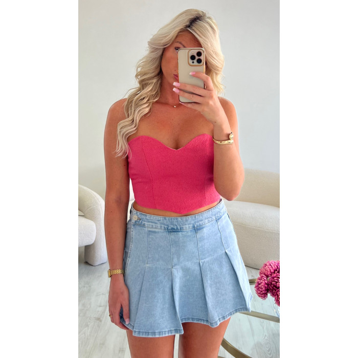 bustier corset rose