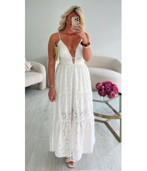 robe longue blanche
