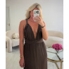 Robe fente dos nu choco - DRESS DESIREE