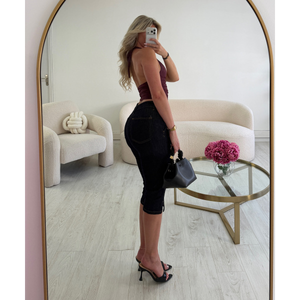 Capri brut fente stretch- DRESS DESIREE