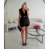 Ensemble blazer sans manche short noir - DRESS DESIREE
