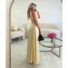 Robe longue dentelle jaune - DRESS DESIREE