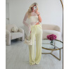 Pantalon lin jaune standard DRESS DESIREE