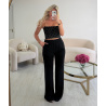Pantalon lin noir tall- DRESS DESIREE