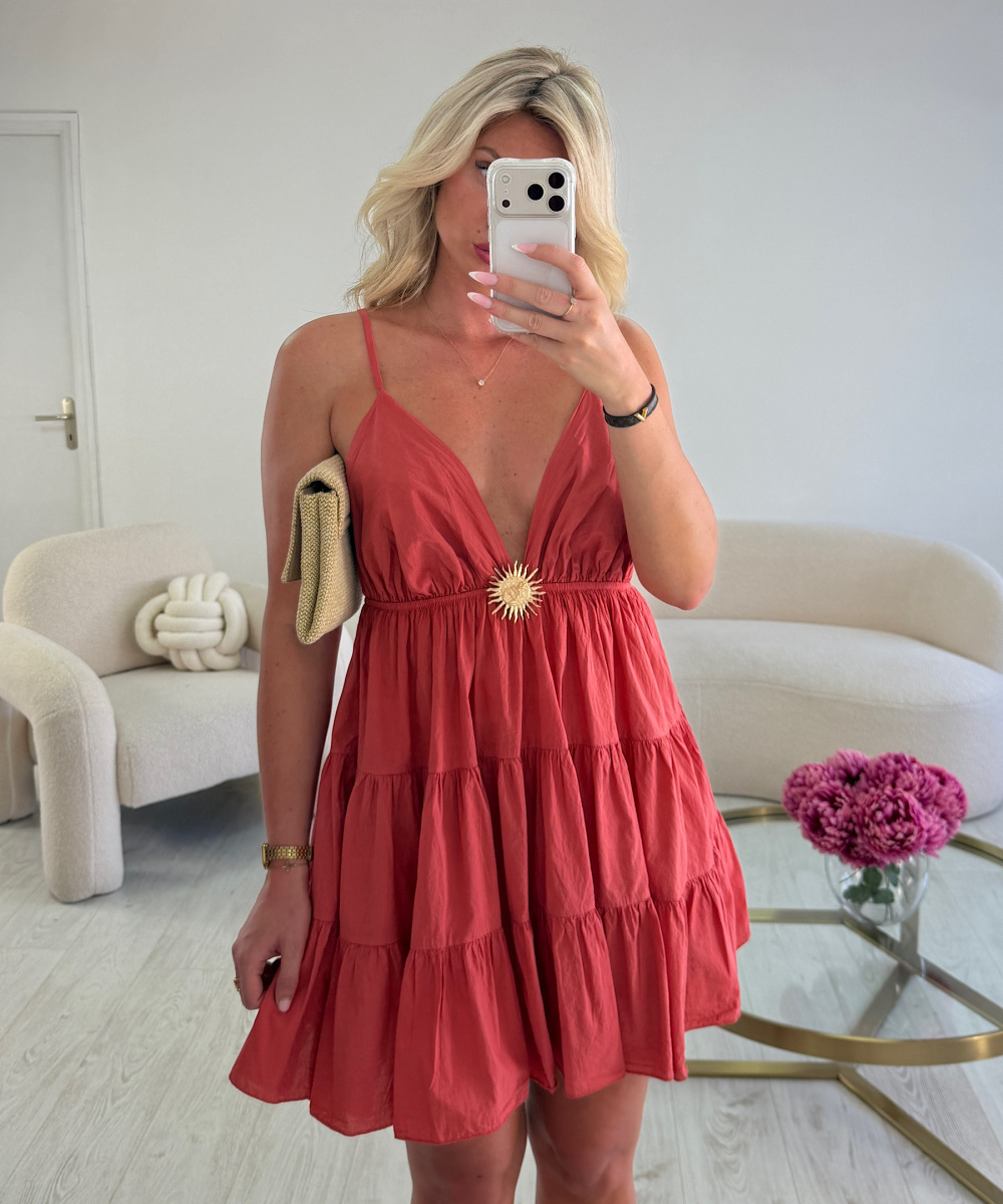 Robe soleil terracotta -  DRESS DESIREE