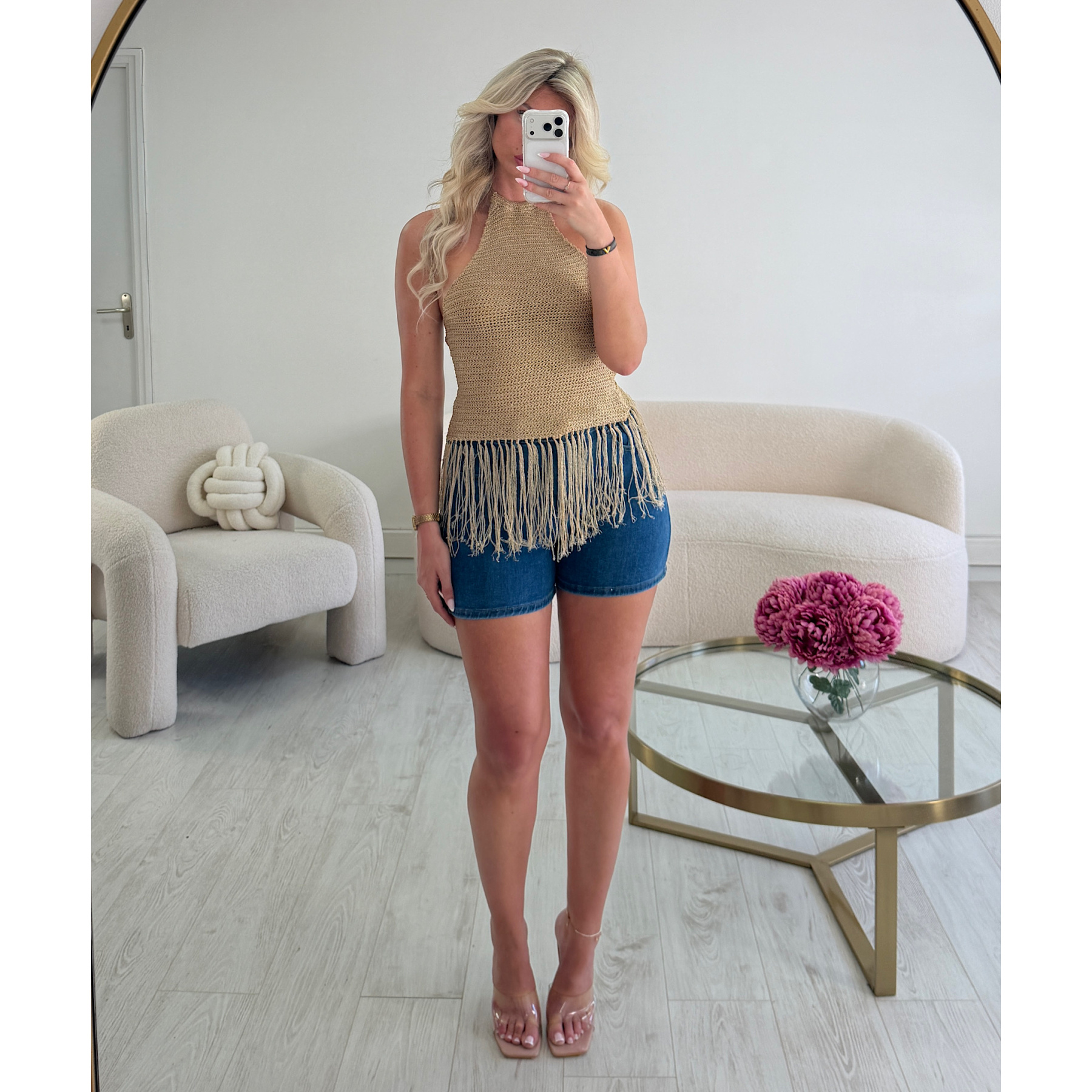 Top maille doré - DRESS DESIREE