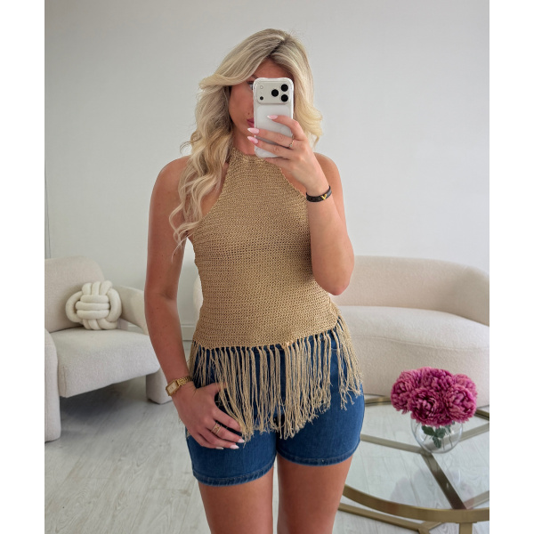 Top maille doré - DRESS DESIREE