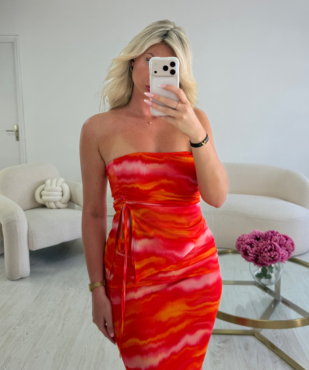 Sunset Tulle Strapless Top - DRESS DESIREE
