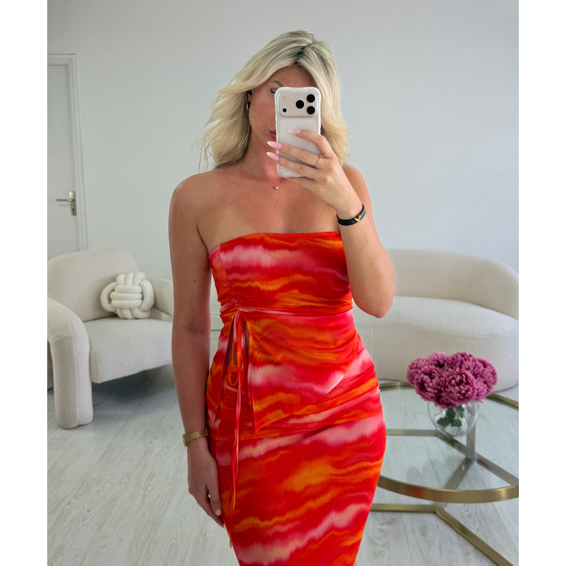 Top bustier tulle coucher de soleil - DRESS DESIREE