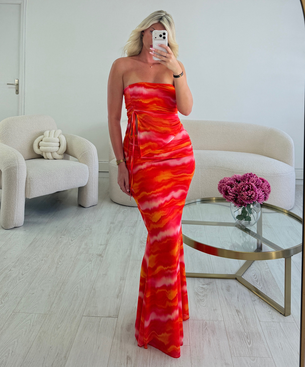 Jupe longue tulle coucher de soleil - DRESS DESIREE