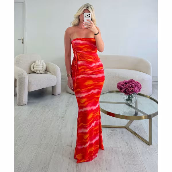 Jupe longue tulle coucher de soleil - DRESS DESIREE