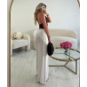 Pantalon fluide blanc foulard - DRESS DESIREE