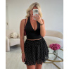 Flowy black polka Skirt-Shorts - DRESS DESIREE