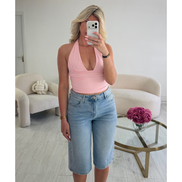 Bermuda denim strass - DRESS DESIREE