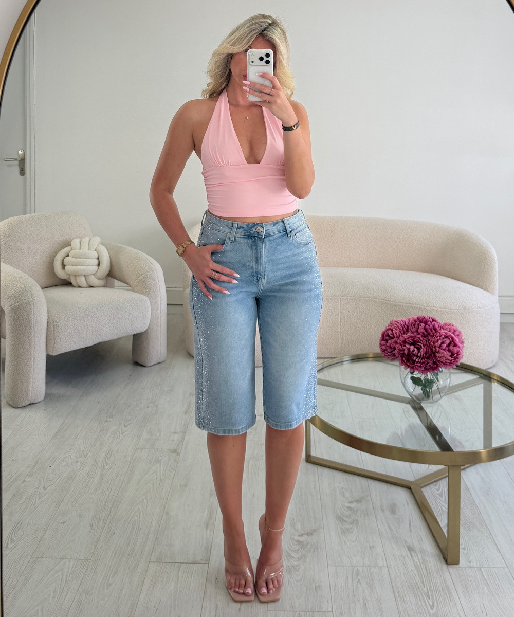 Bermuda denim strass - DRESS DESIREE
