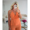 Combipantalon fluide dos nu peach - DRESS DESIREE