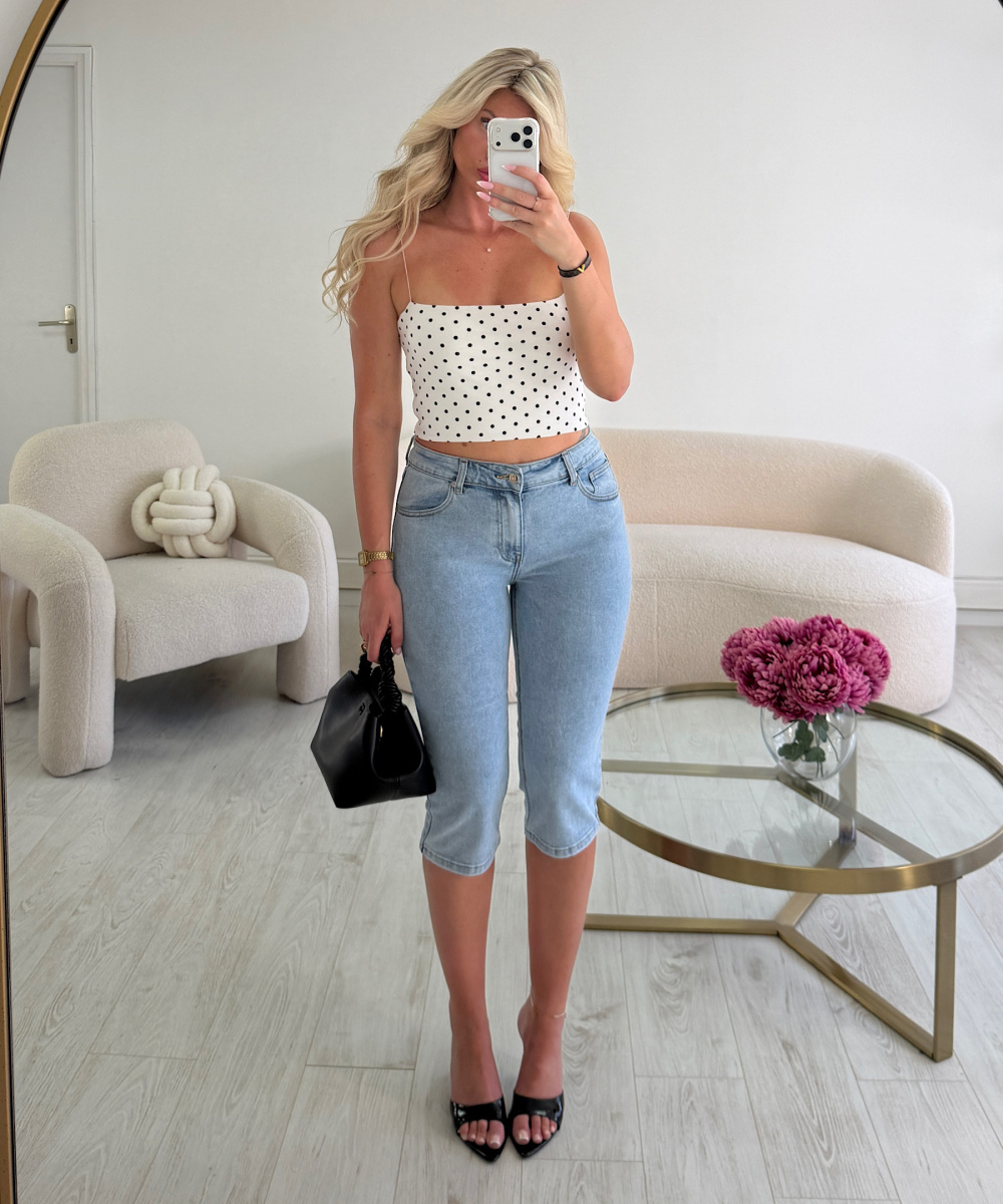 Top pois classy blanc