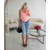 Capri jeans bleu stretch- DRESS DESIREE