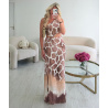 Robe longue zébré ajourée - DRESS DESIREE