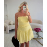 Robe bustier jaune coton  - DRESS DESIREE