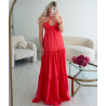 Robe longue TALL  coton corail DRESS DESIREE