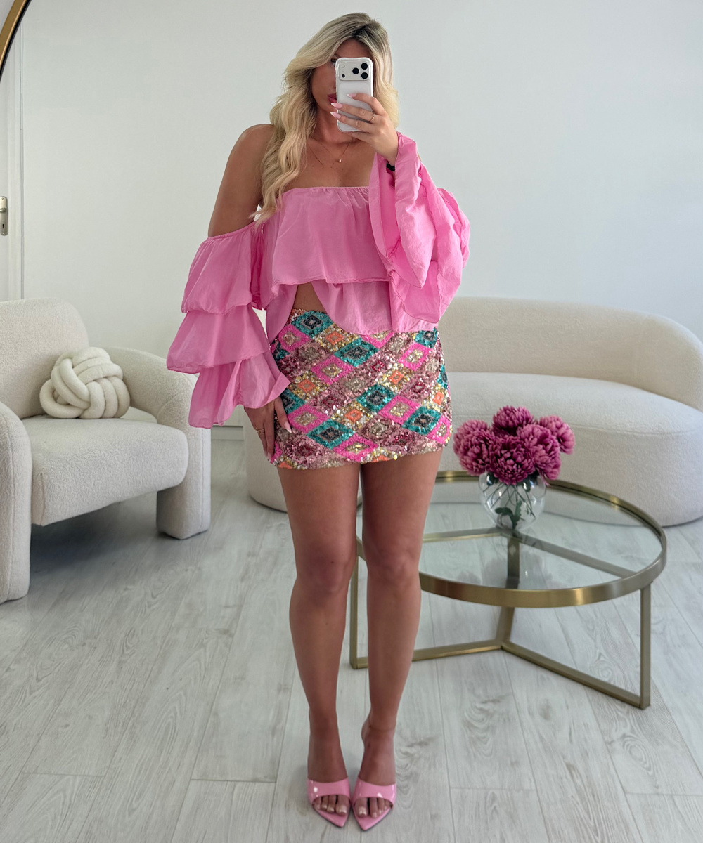 Jupe sequin coloré - DRESS DESIREE