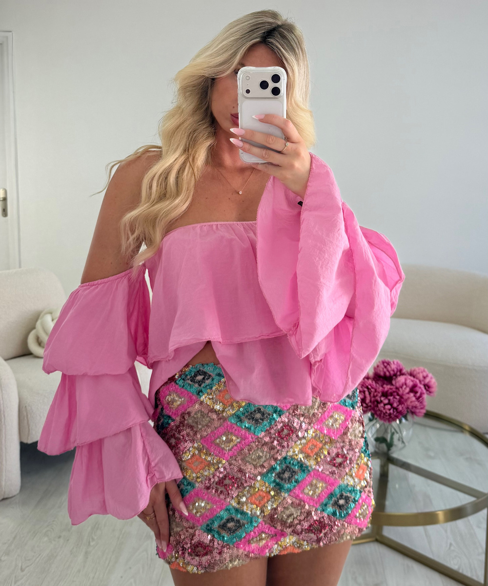 Colorful Sequin Skirt