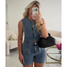Ensemble short jeans bleu - DRESS DESIREE