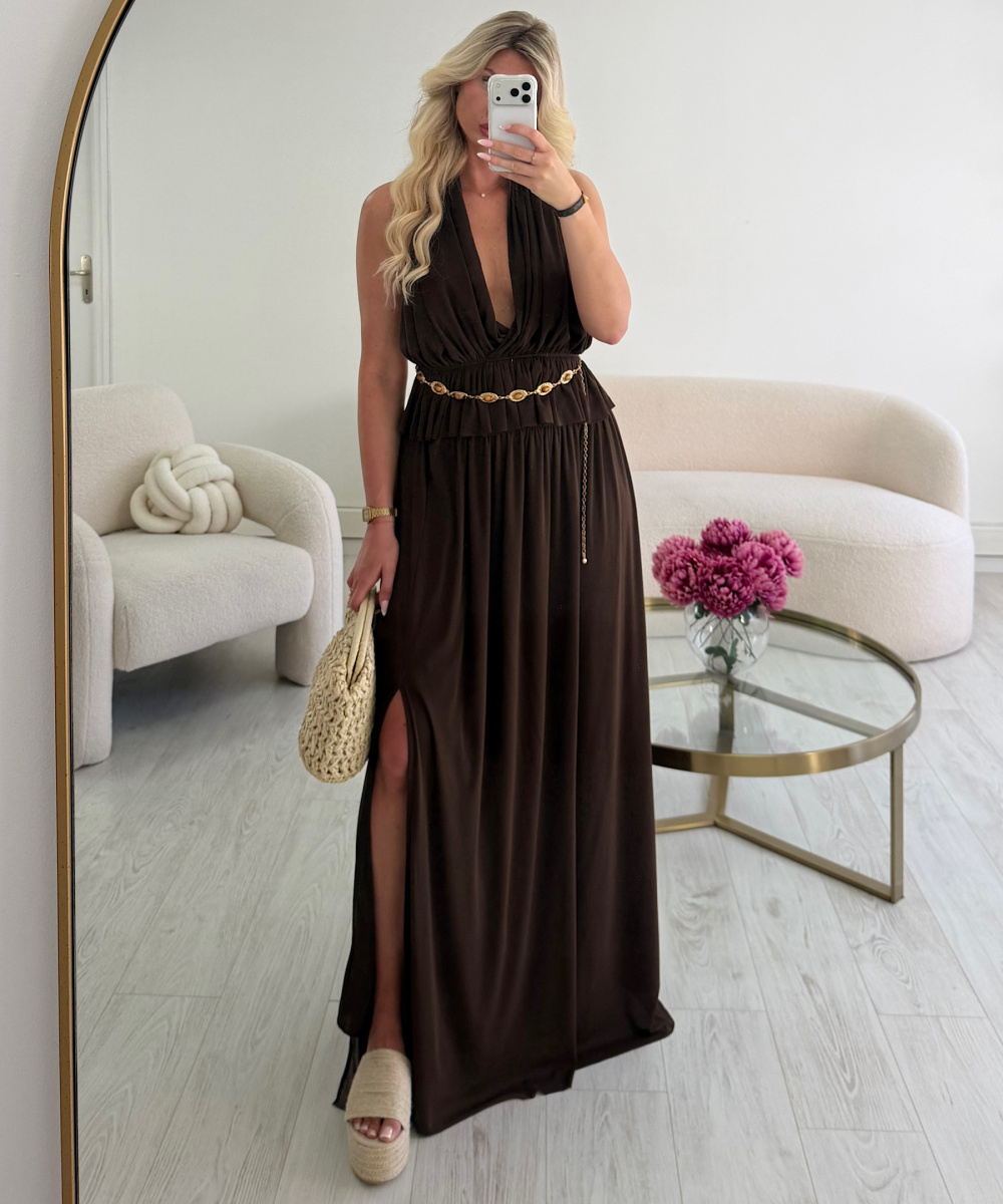 Ensemble jupe longue marron - DRESS DESIREE