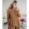 Ensemble pantalon plissée bronze - DRESS DESIREE
