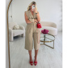 Bermuda droit fluide beige - DRESS DESIREE