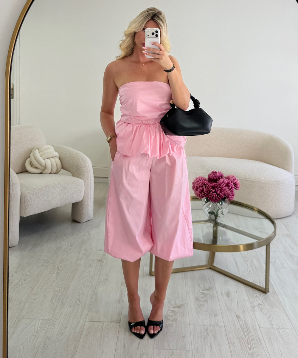 Pink balloon cotton set