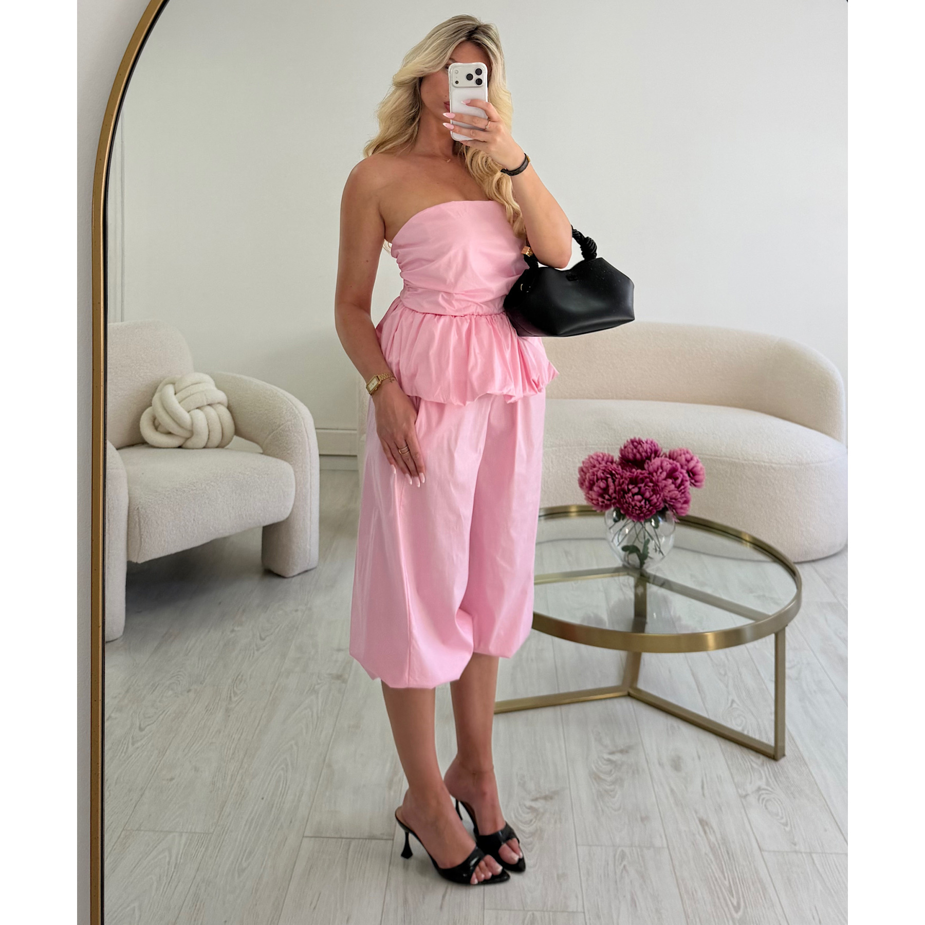 Pink balloon cotton set