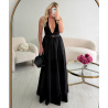 TALL long black cotton skirt