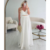 TALL long white cotton skirt