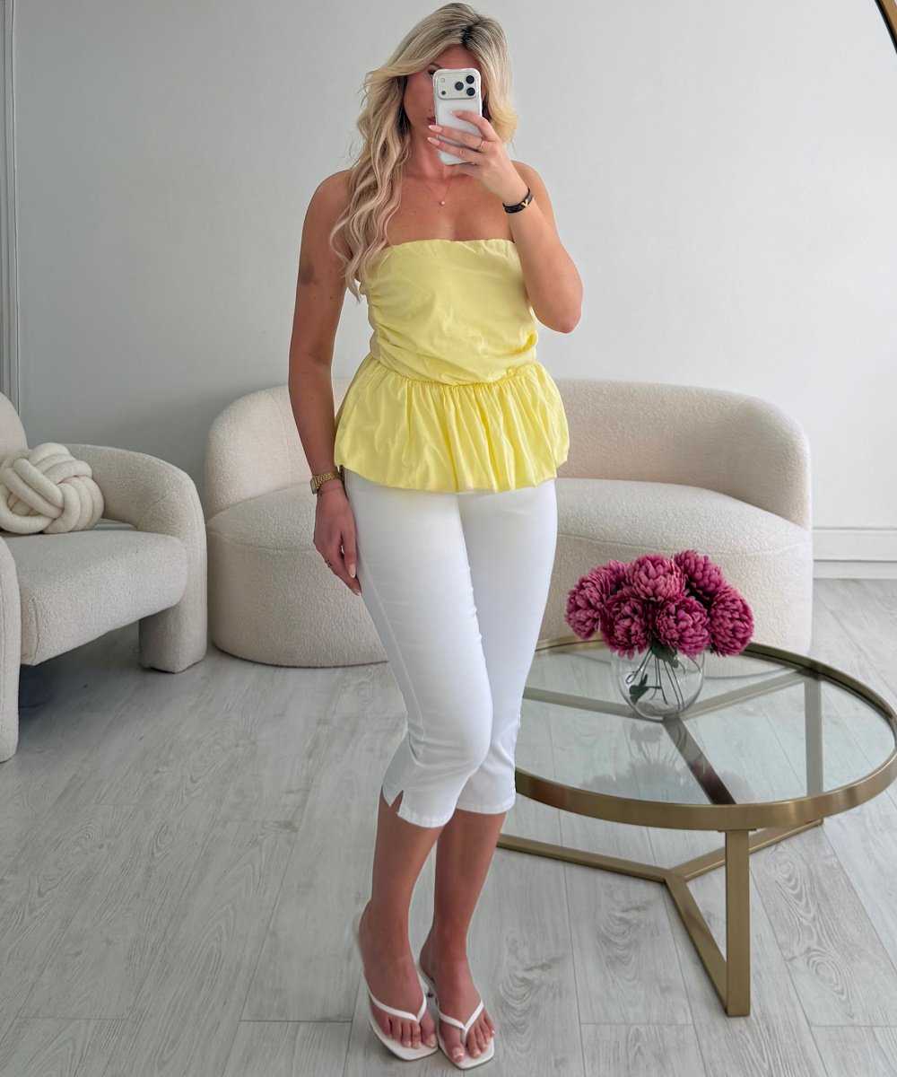 Capri jeans white