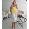Capri jeans blanc- DRESS DESIREE