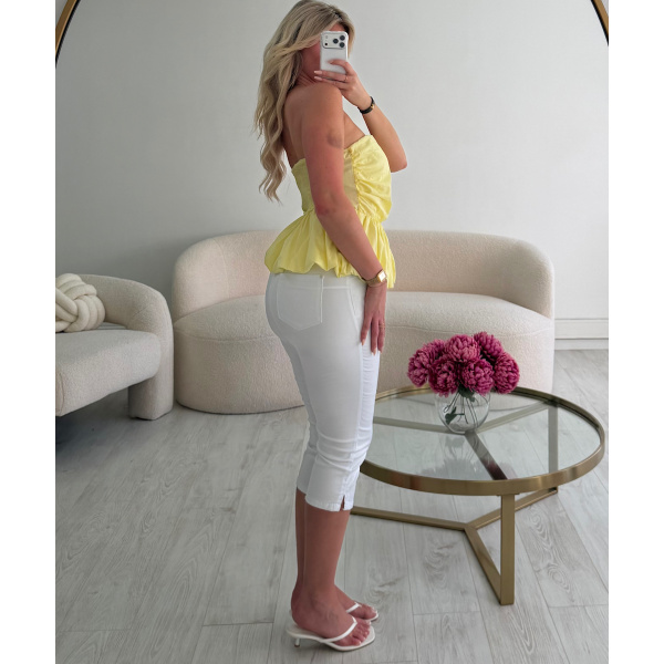 Capri jeans white