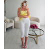 Capri jeans blanc- DRESS DESIREE