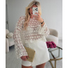 Top crochet blanc - DRESS DESIREE