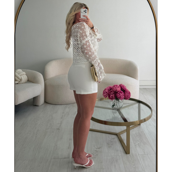 Top crochet blanc - DRESS DESIREE
