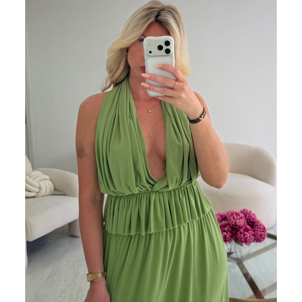 Ensemble jupe longue vert- DRESS DESIREE